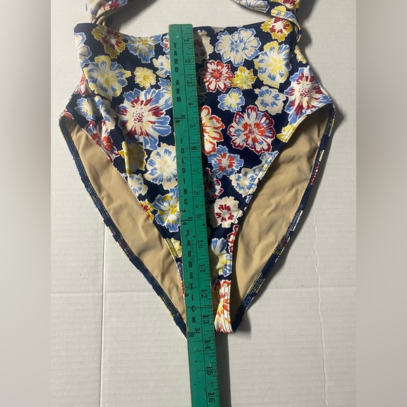 Tanya Taylor Blue multi colored Coraline One Piece size S - Picture 5 of 10